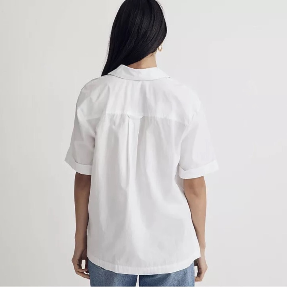 Madewell classic button down lightweight white shirt - Picture 3 of 13